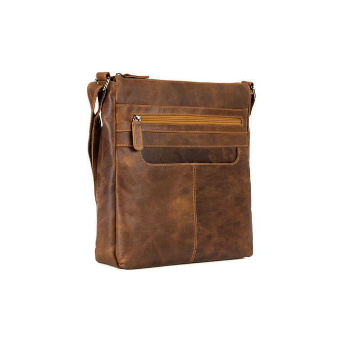 Hazel Vintage Leather Crossbody Bag - Greenwood Leather
