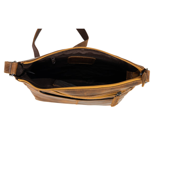 Hazel Vintage Leather Crossbody Bag - Greenwood Leather