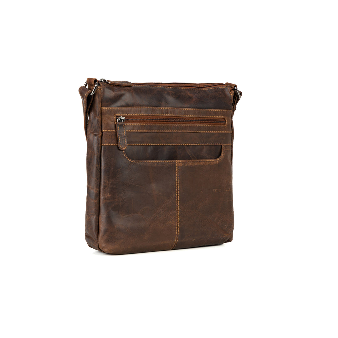 Hazel Vintage Leather Crossbody Bag - Greenwood Leather