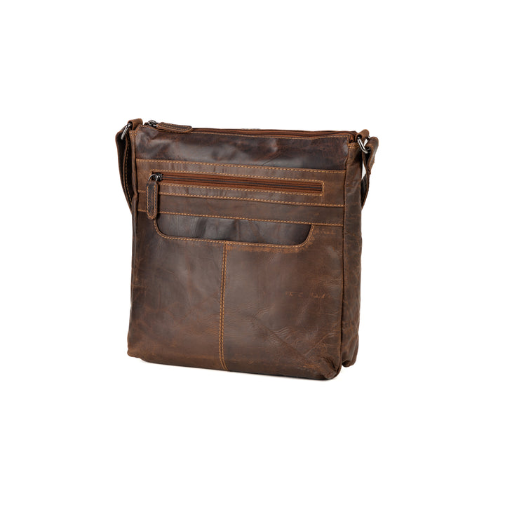 Hazel Vintage Leather Crossbody Bag - Greenwood Leather