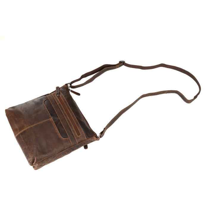 Hazel Vintage Leather Crossbody Bag - Greenwood Leather