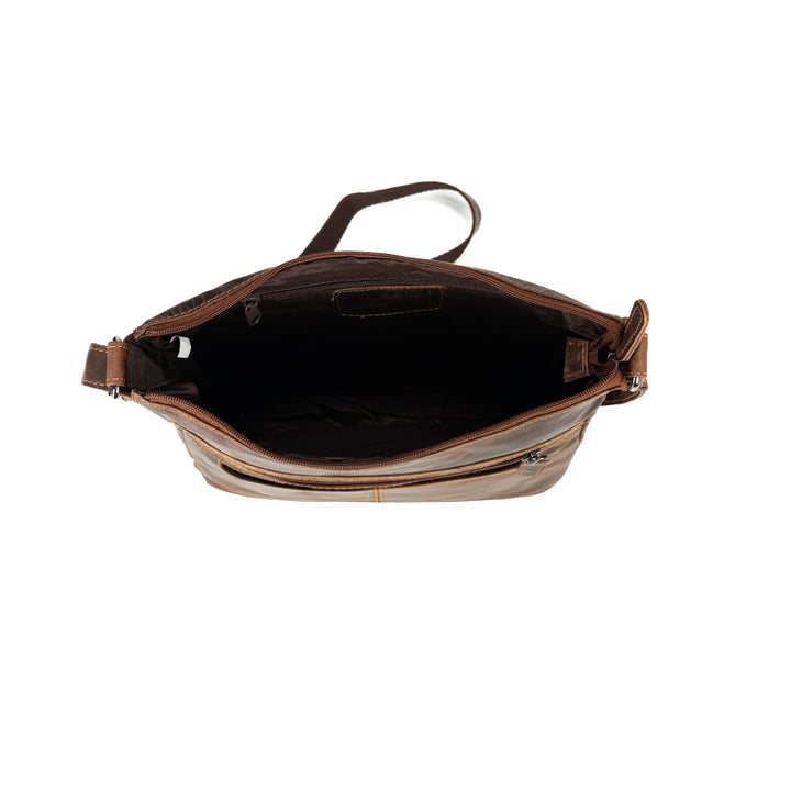 Hazel Vintage Leather Crossbody Bag - Greenwood Leather