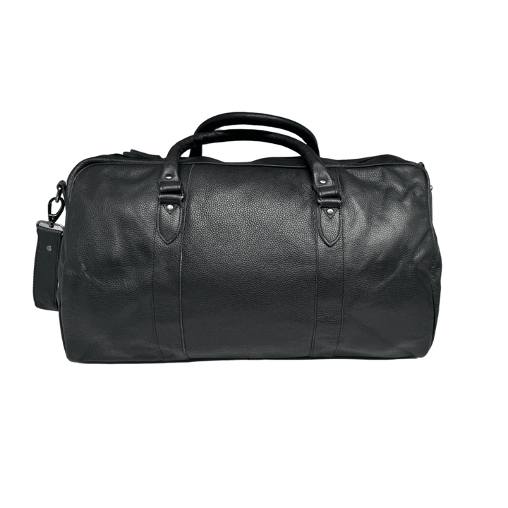 Leather Overnight Travel Bag Wilson  - Black - Greenwood Leather