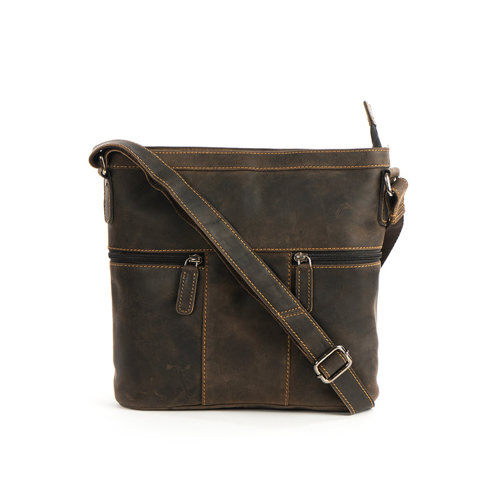 Women Shoulder Bag Sara - Greenwood Leather