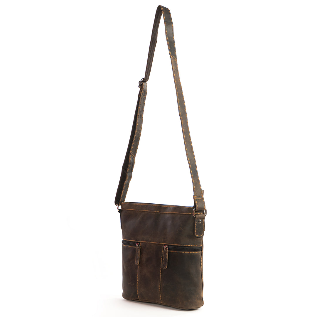 Women Shoulder Bag Sara - Greenwood Leather