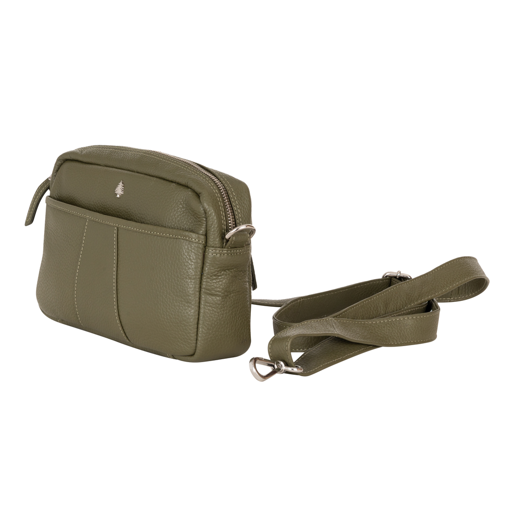 Elora Mini Crossbody – Black Leather Bag - Greenwood Leather