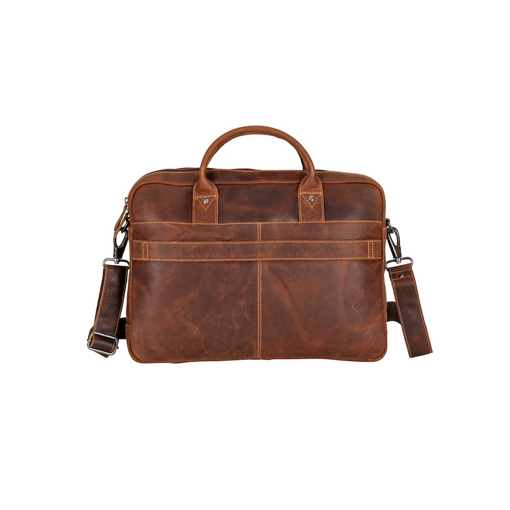 Regent Full-Grain Leather Laptop Bag - 16" Business Briefcase - Greenwood Leather