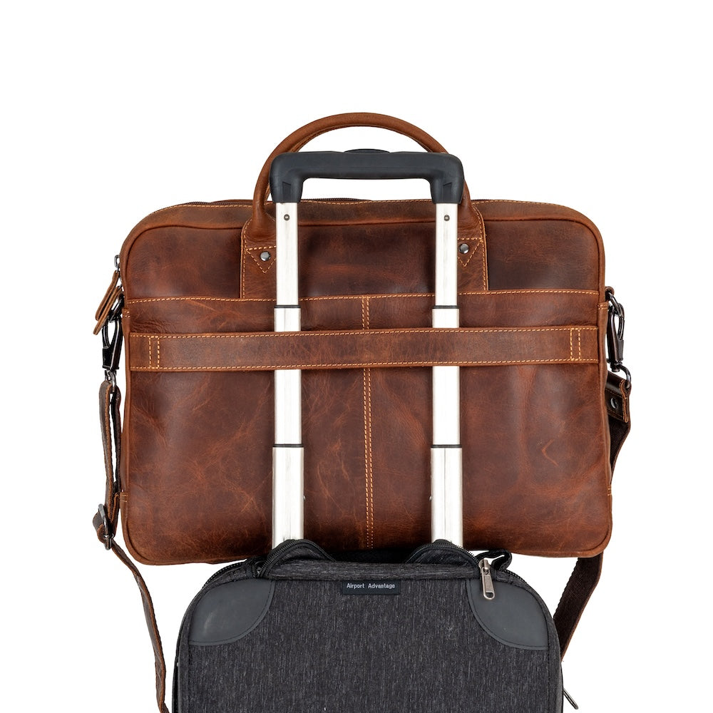 Regent Full-Grain Leather Laptop Bag - 16" Business Briefcase - Greenwood Leather