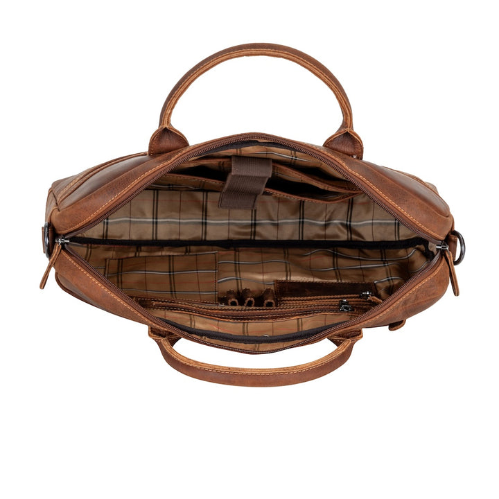 Regent Full-Grain Leather Laptop Bag - 16" Business Briefcase - Greenwood Leather
