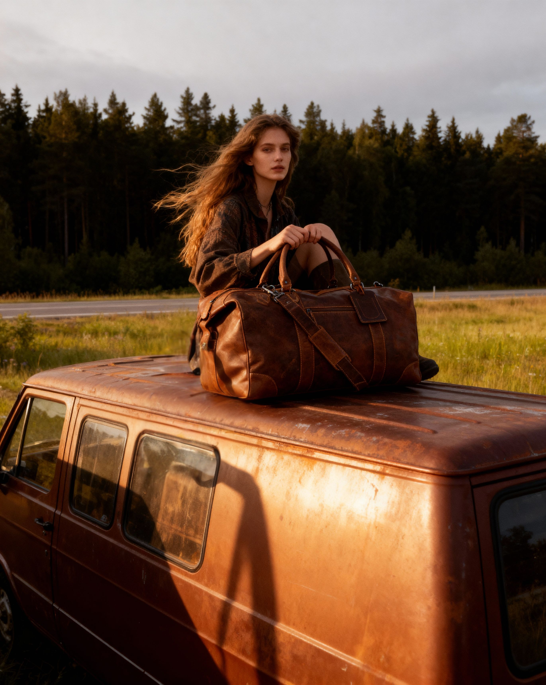 The Outrider Weekender - Sandal - Greenwood Leather