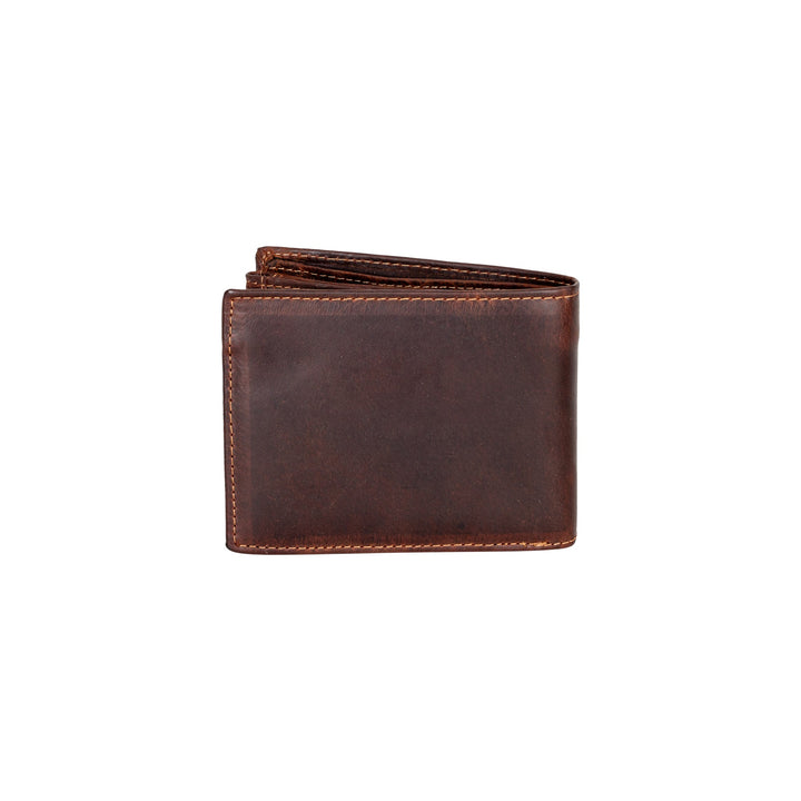 Greenwood Leather “Harvey” RFID Blocking Leather Wallet – Premium Full Grain Men’s Bifold Wallet with Coin Pocket - Greenwood Leather