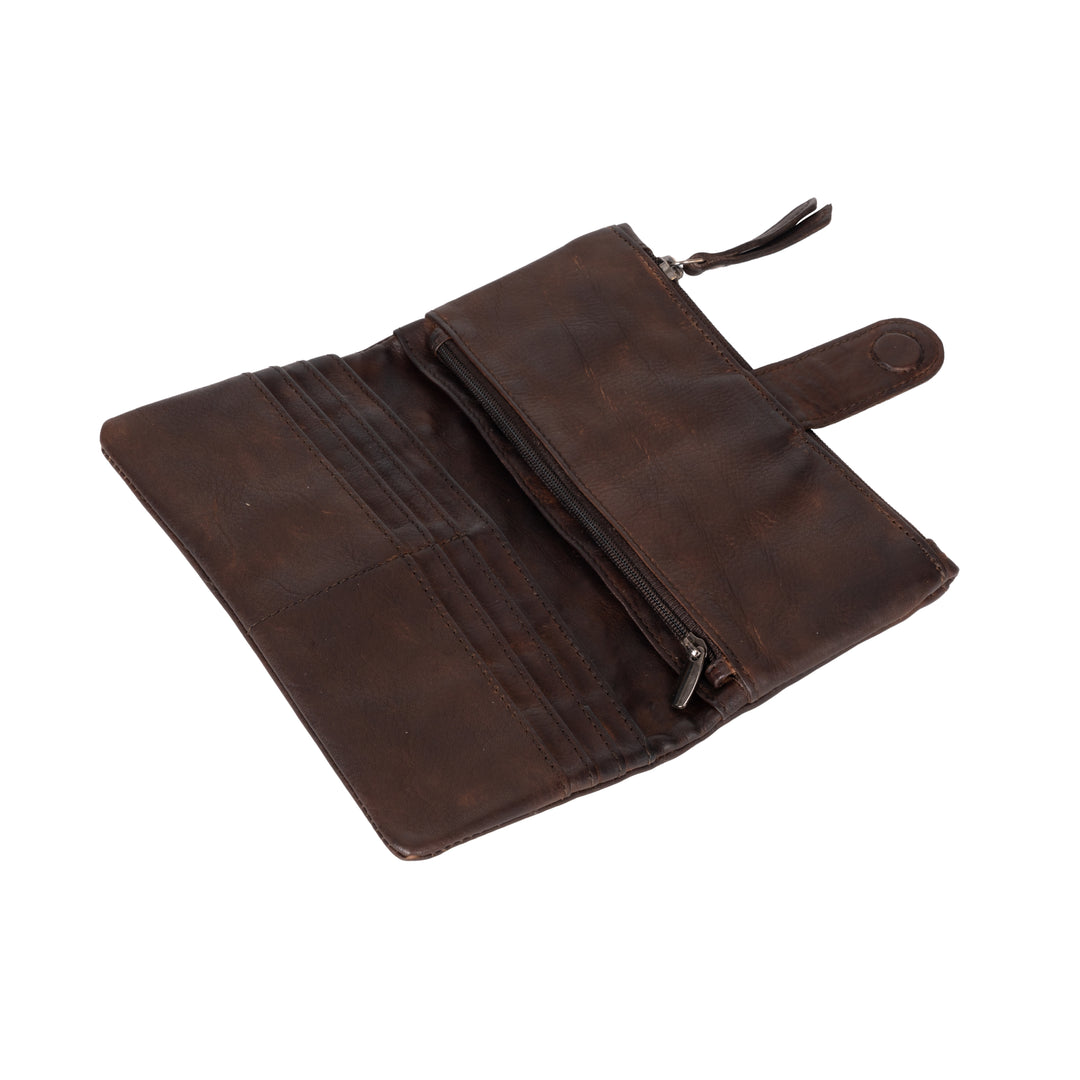 Leather Wallet Cyndy - Cognac - Greenwood Leather