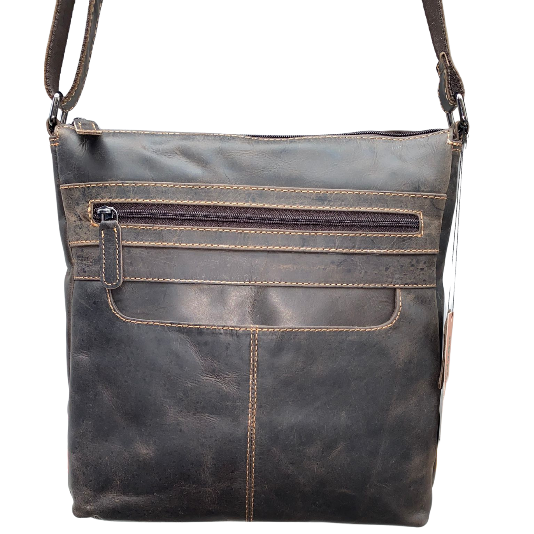 Hazel Vintage Leather Crossbody Bag - Greenwood Leather
