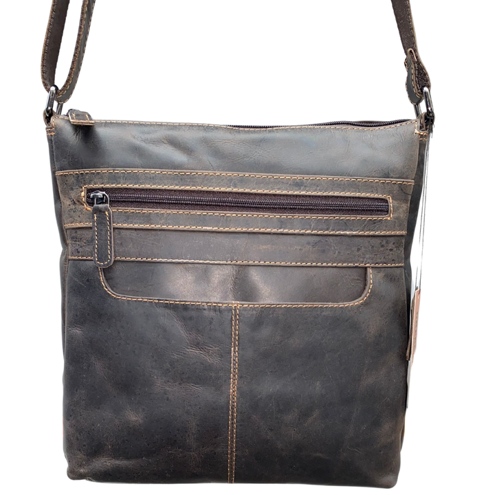 Hazel Vintage Leather Crossbody Bag - Greenwood Leather