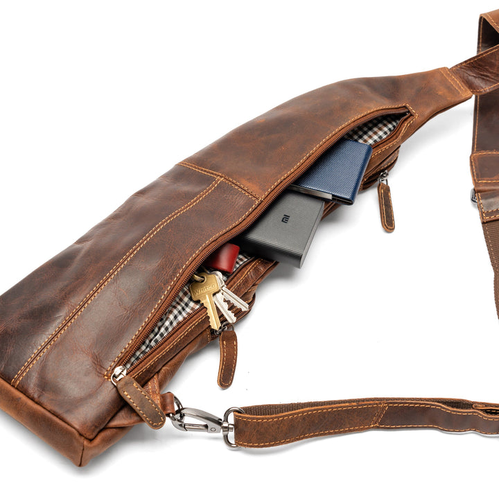 Leather Crossbody Bag - Harley - Greenwood Leather