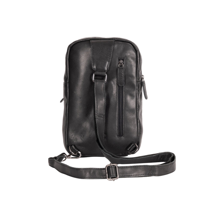 Leather Crossbody Bag Hamilton - Black - Greenwood Leather