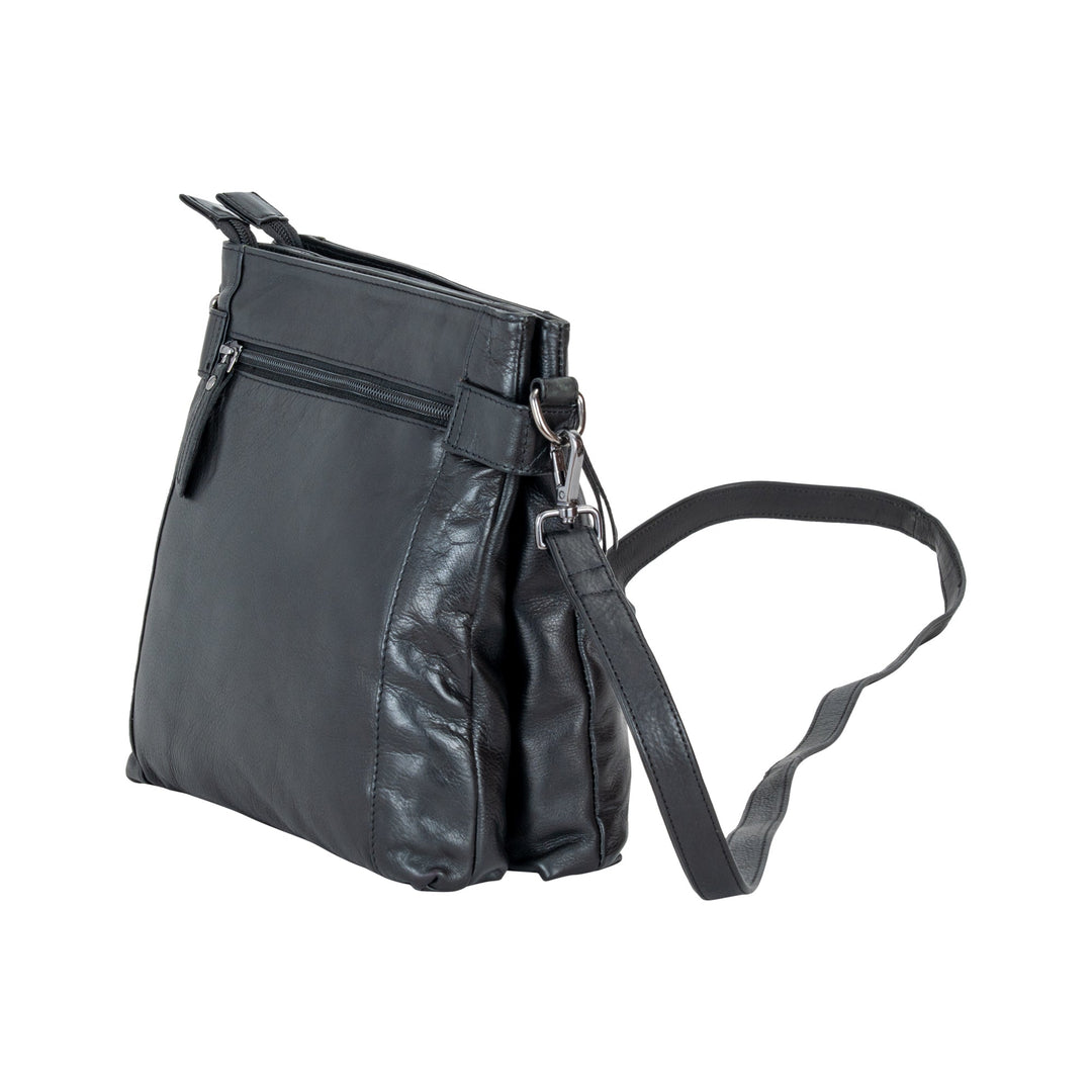 Leather Shoulder Bag 'Isalie' - Greenwood Leather