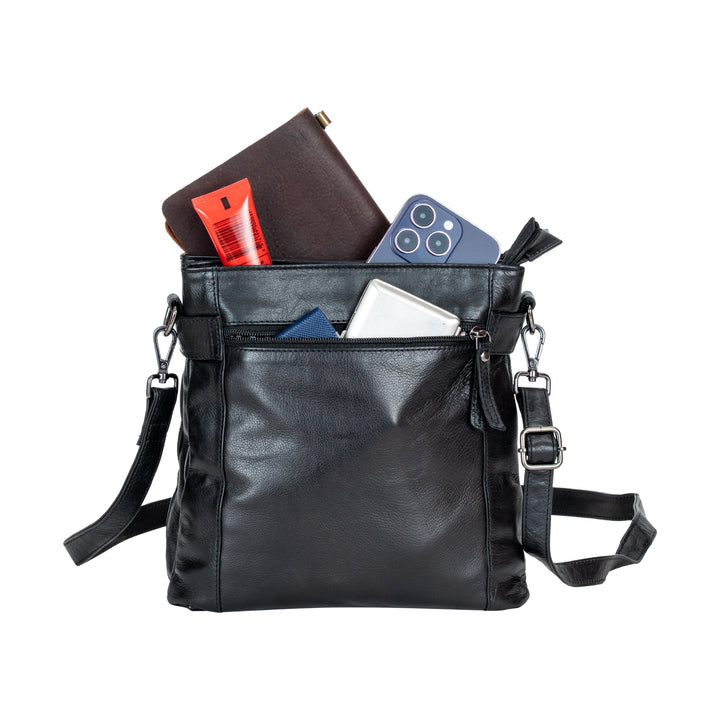 Leather Shoulder Bag 'Isalie' - Greenwood Leather