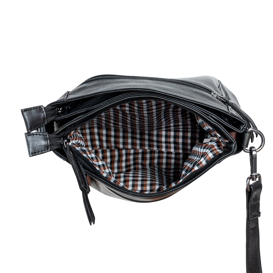 Leather Shoulder Bag 'Isalie' - Greenwood Leather