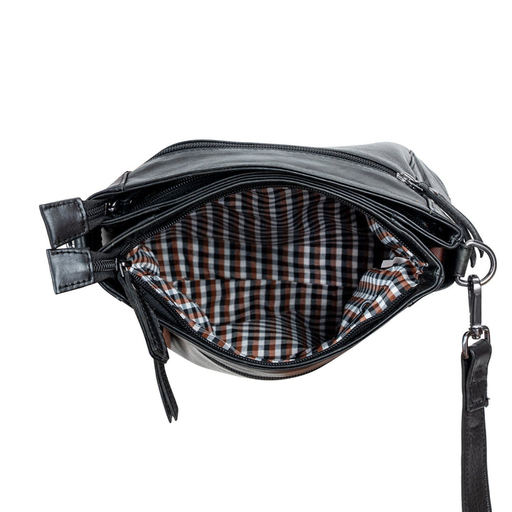 Leather Shoulder Bag 'Isalie' - Greenwood Leather
