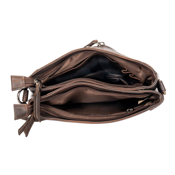Leather Shoulder Bag 'Isalie' - Greenwood Leather