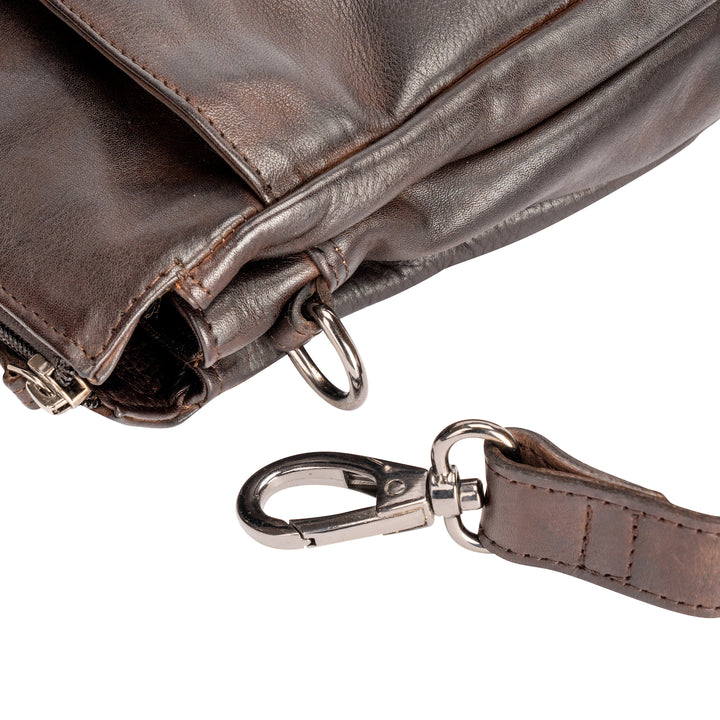 Full-Grain Leather Shoulder Bag for Women - Isalie - Greenwood Leather