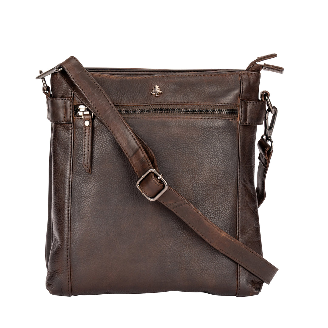 Leather Shoulder Bag 'Isalie' - Greenwood Leather