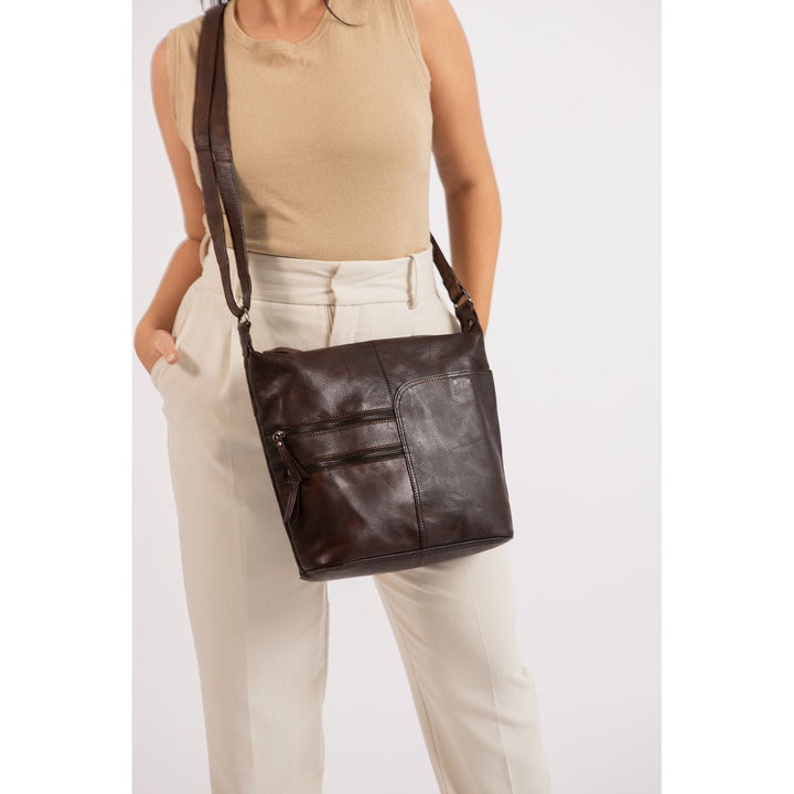 Leather Shoulder bag Bianca - Greenwood Leather
