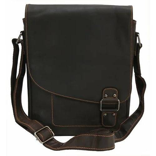 Leather Shoulder Bag Kingston - Genuine Full-Grain Leather Crossbody Shoulder Bag - Greenwood Leather