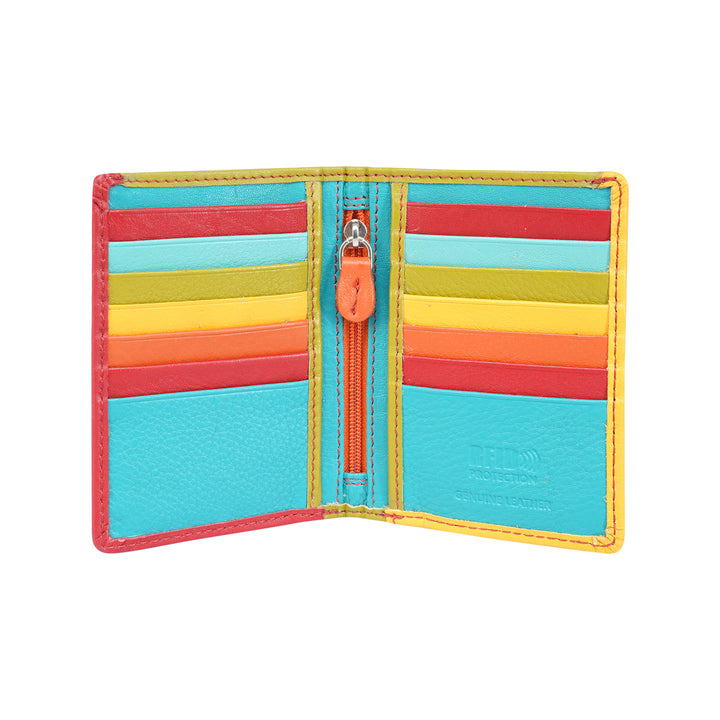 Pocket Card Holder Jamaica Red - Greenwood Leather