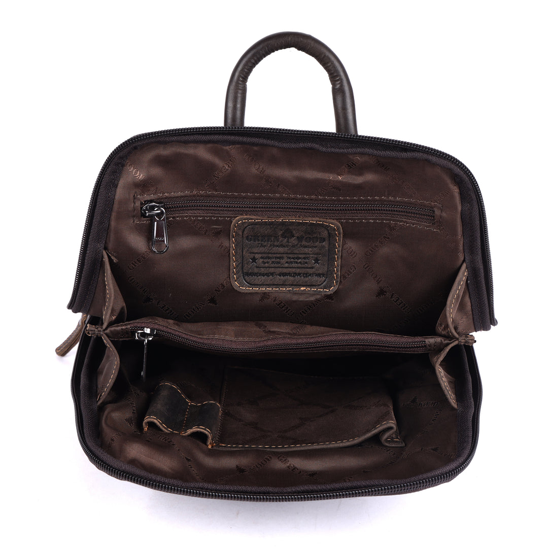 Women's Classic Leather Backpack Jenna - Greenwood Leather
