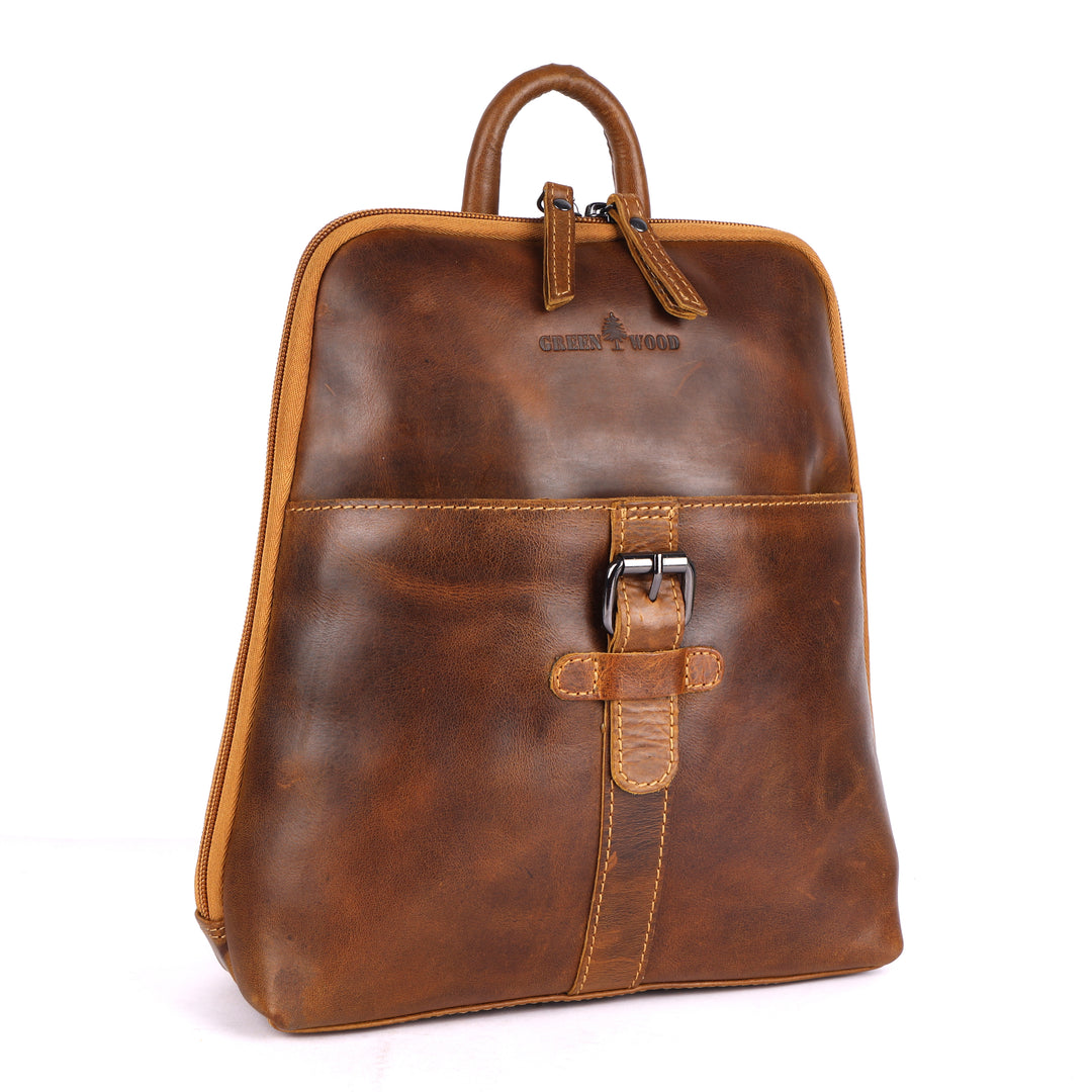 Women's Classic Leather Backpack Jenna - Greenwood Leather
