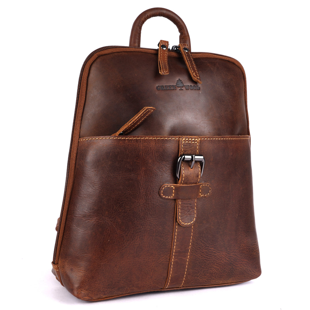 Women's Classic Leather Backpack Jenna - Greenwood Leather