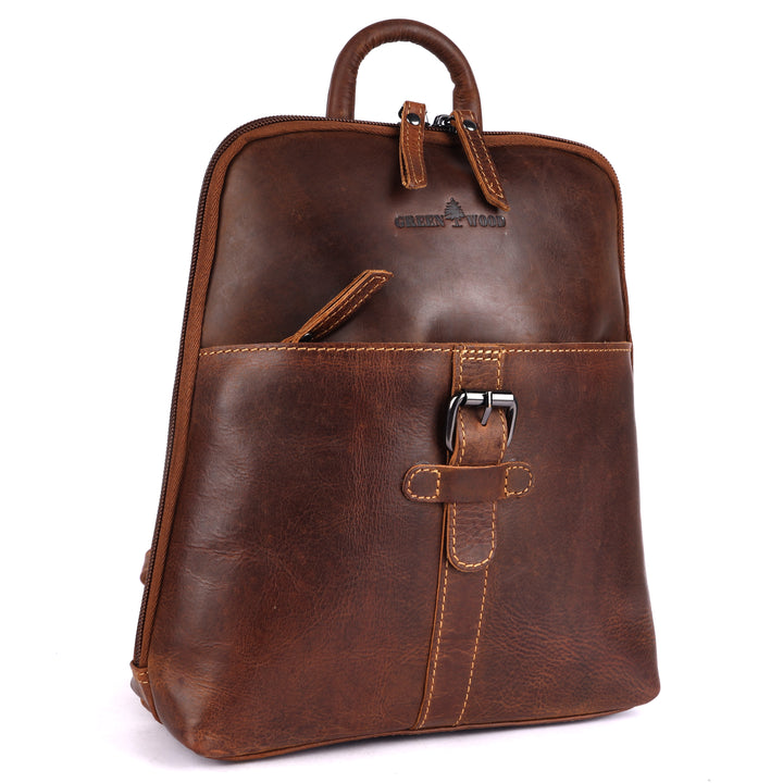 Women's Classic Leather Backpack Jenna - Greenwood Leather