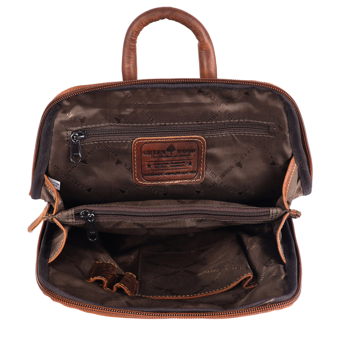 Women's Classic Leather Backpack Jenna - Greenwood Leather