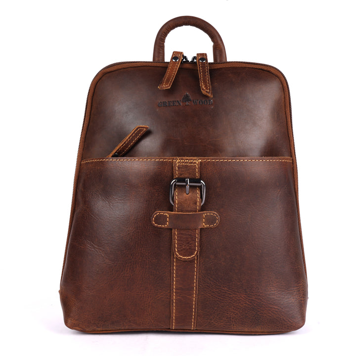 Women's Classic Leather Backpack Jenna - Greenwood Leather