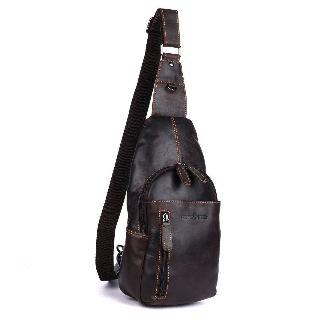 Leather Crossbody Bag Laval - Greenwood Leather