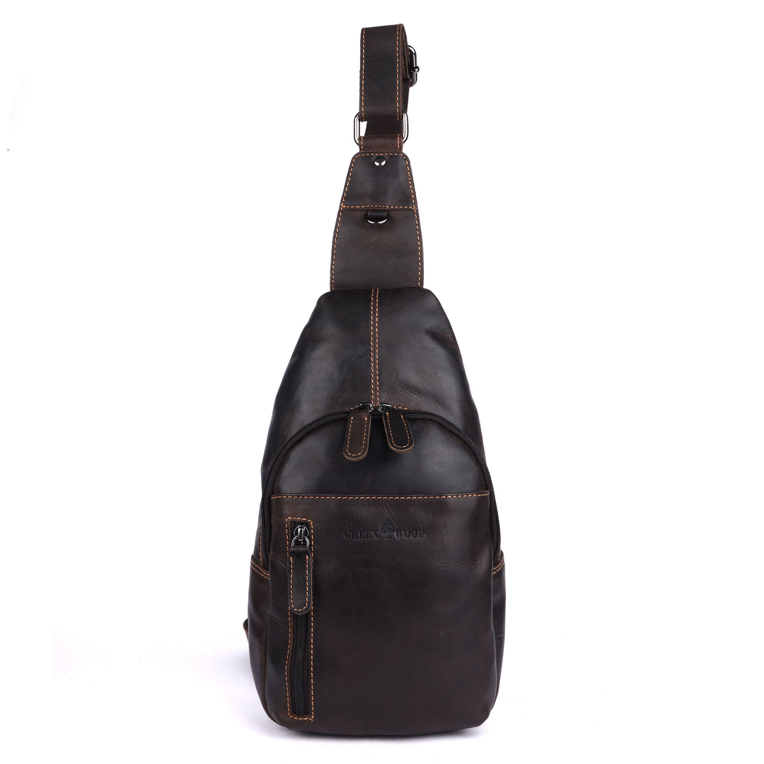 Leather Crossbody Bag Laval - Greenwood Leather