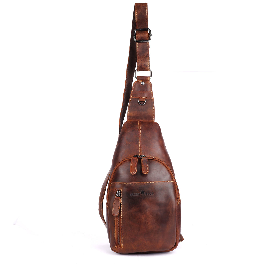 Leather Crossbody Bag Laval - Greenwood Leather