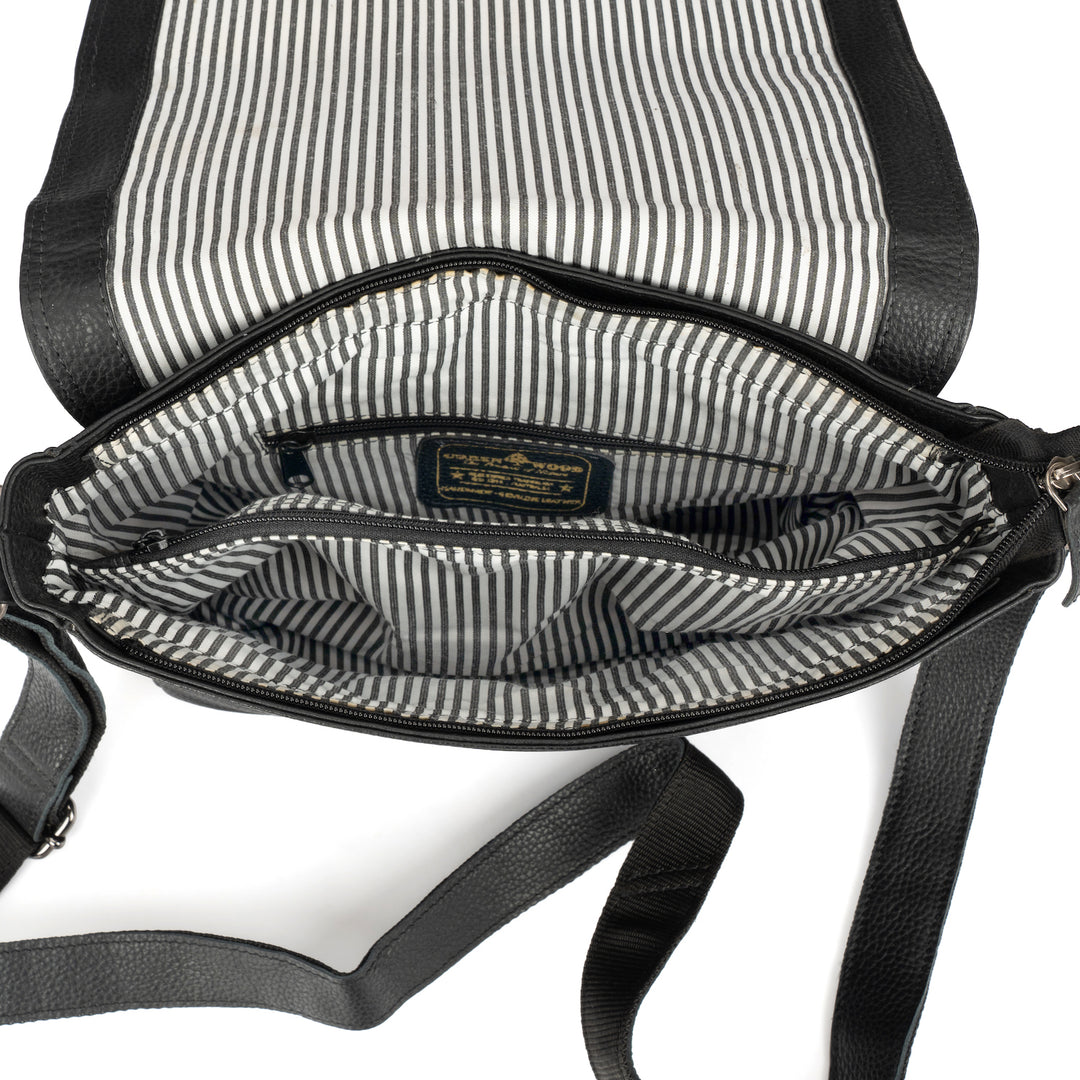 Smart Messenger Mini Steven 11" Black - Greenwood Leather