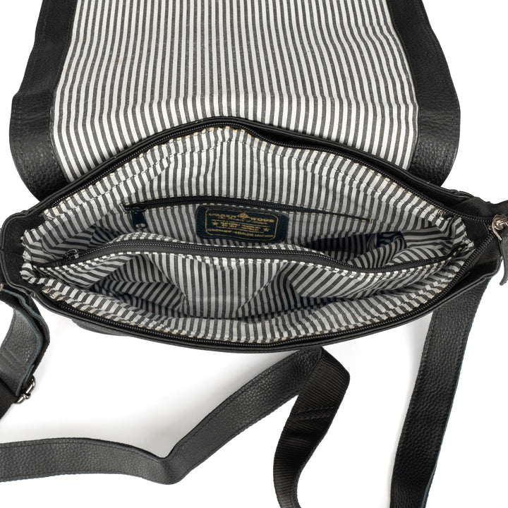 Smart Messenger Mini Steven 11" Black - Greenwood Leather