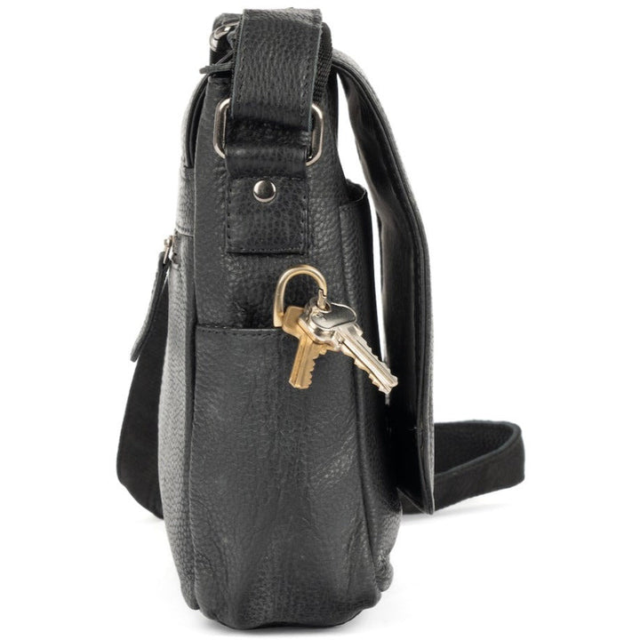Smart Messenger Mini Steven 11" Black - Greenwood Leather