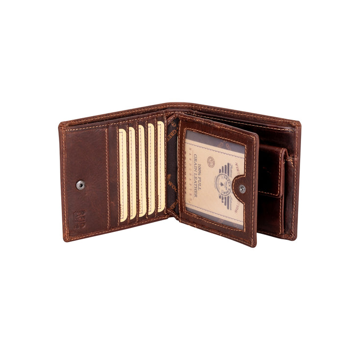 Mason RFID Leather Wallet with Coin Pocket - Greenwood Leather
