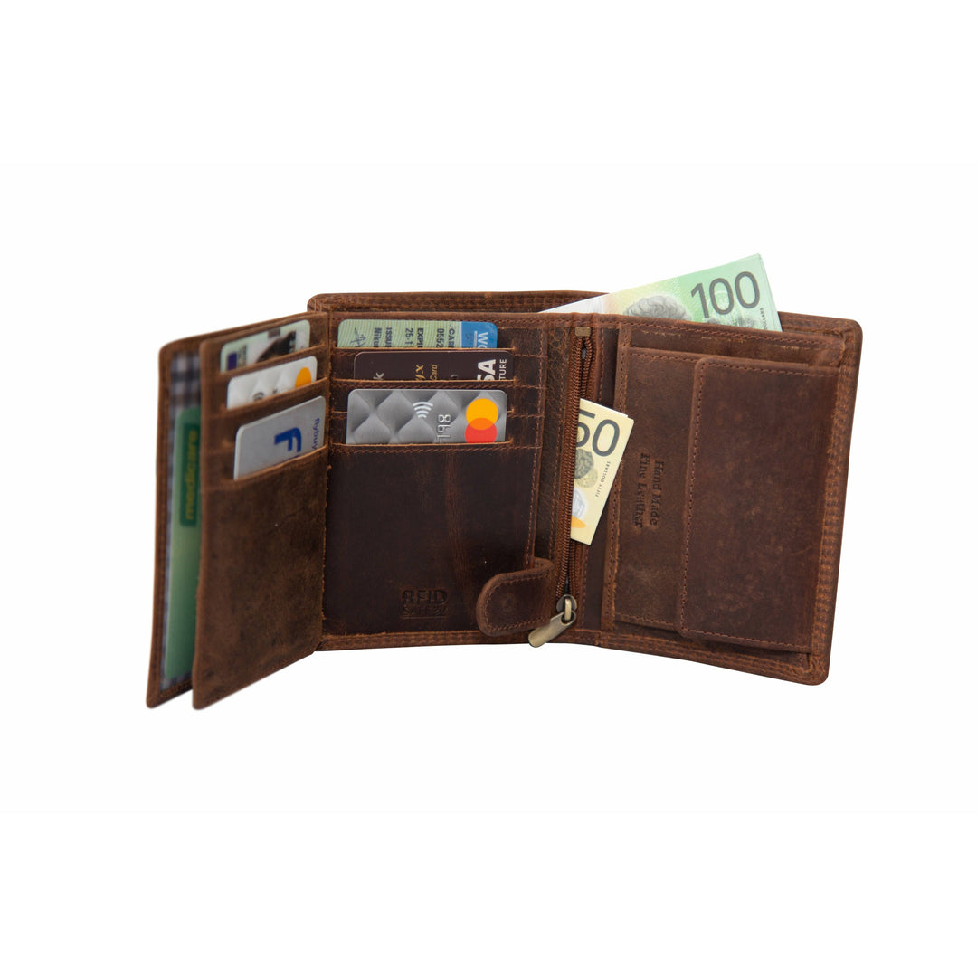 RFID Leather Wallet Melton - Greenwood Leather
