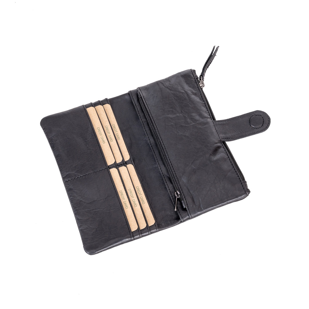Leather Wallet Cyndy - Cognac - Greenwood Leather