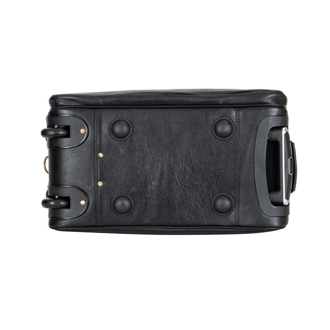 Leather Wheeled Duffel Bag Boston - Greenwood Leather