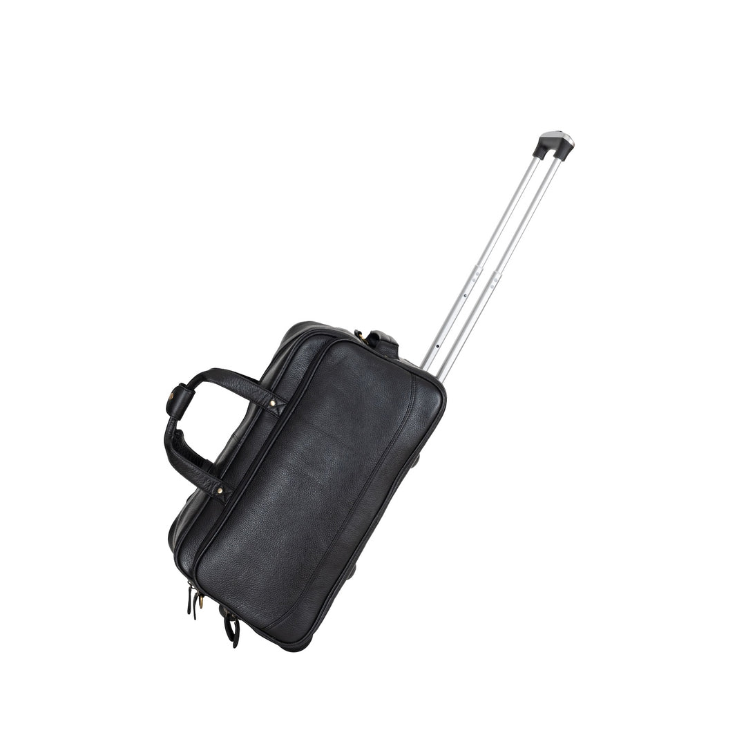 Leather Wheeled Duffel Bag Boston - Greenwood Leather