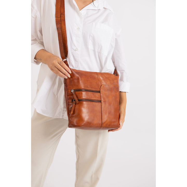 Leather Shoulder bag Bianca - Greenwood Leather
