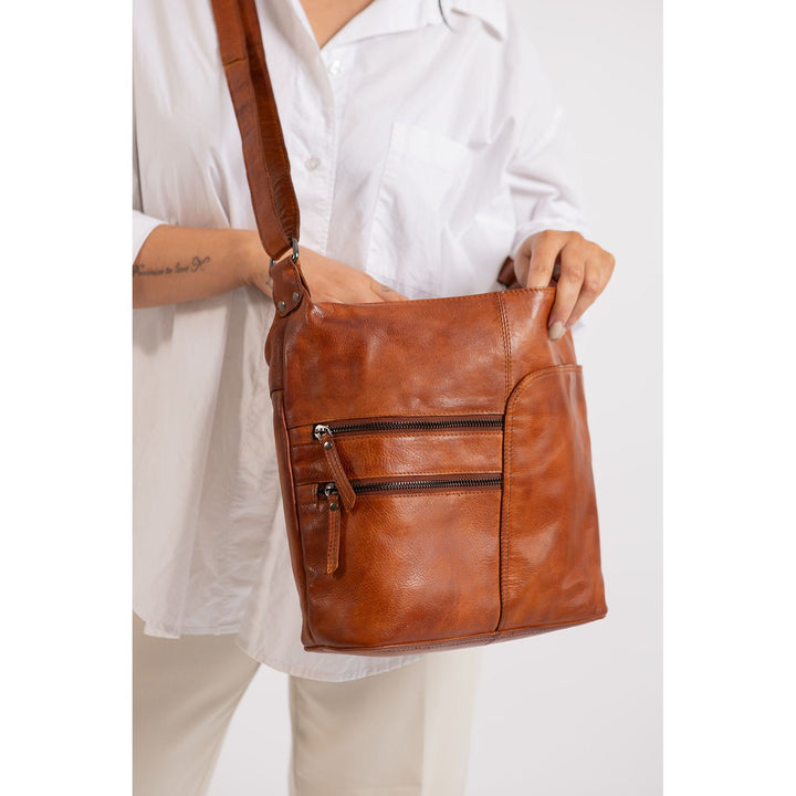 Leather Shoulder bag Bianca - Greenwood Leather