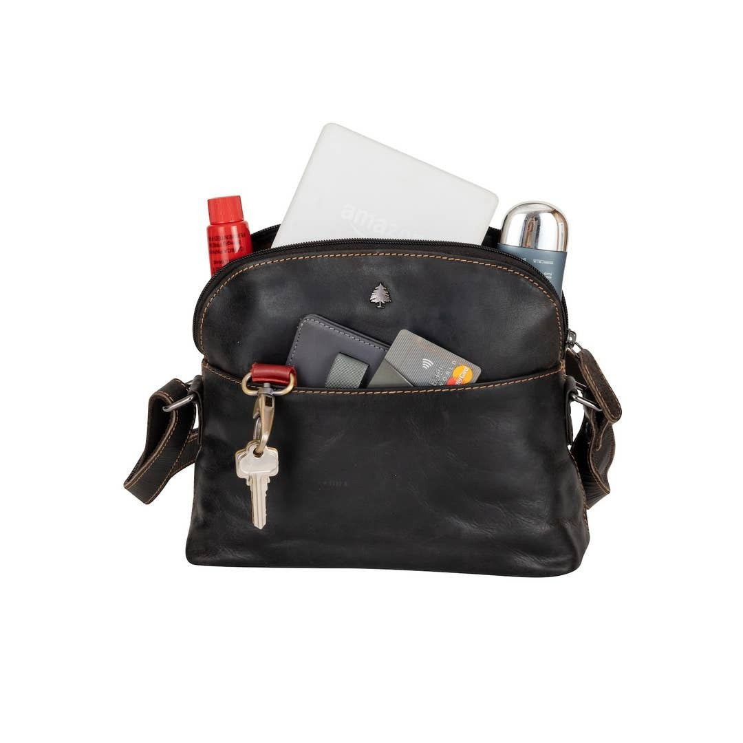 Leather Shoulder Bag - Honey - Greenwood Leather